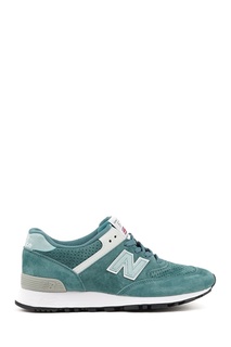 Зеленые кроссовки из замши №576 New Balance