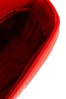 Красная стеганая сумка Diagramme Prada