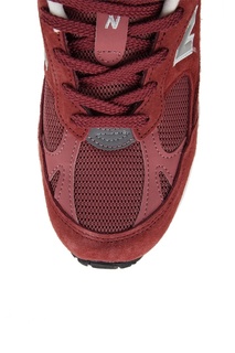 Красные замшевые кроссовки №991 New Balance