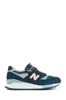 Бирюзовые замшевые кроссовки №998 New Balance