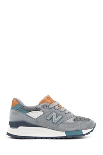 Серые кроссовки из замши №998 New Balance