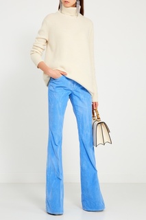 Голубые вельветовые брюки Gucci