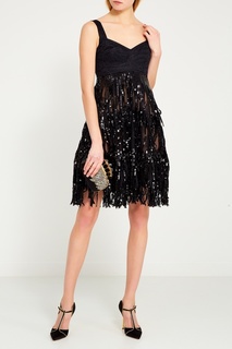 Черное платье с пайетками Dolce & Gabbana