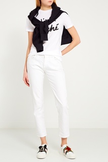 Белая футболка с надписью Etre Cecile