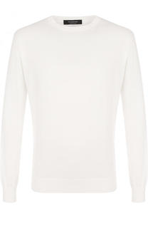 Хлопковый джемпер тонкой вязки Ermenegildo Zegna
