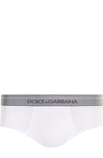 Хлопковые хипсы с широкой резинкой Dolce &amp; Gabbana