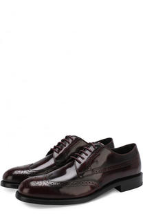 Кожаные дерби с брогированием Tod’s Tods