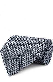 Шелковый галстук с узором Ermenegildo Zegna