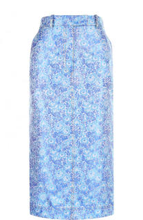 Жаккардовая юбка-карандаш с карманами CALVIN KLEIN 205W39NYC