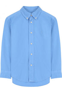 Хлопковая рубашка с воротником button down Polo Ralph Lauren