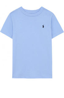 Хлопковая футболка с логотипом бренда Polo Ralph Lauren