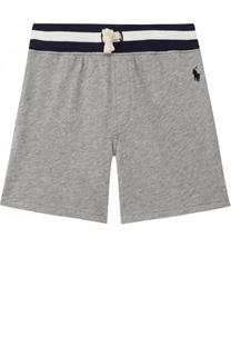 Хлопковые шорты с контрастной отделкой Polo Ralph Lauren
