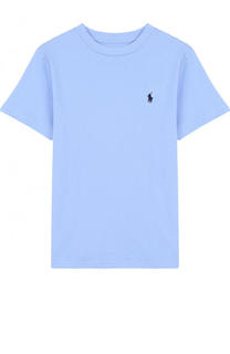 Хлопковая футболка с логотипом бренда Polo Ralph Lauren