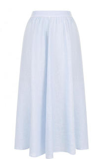 Однотонная льняная юбка-миди 120% Lino