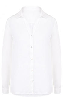 Однотонная льняная блуза 120% Lino
