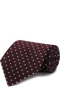 Шелковый галстук с узором Ermenegildo Zegna