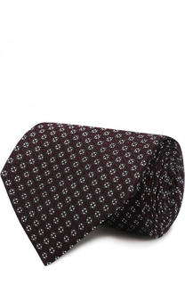 Шелковый галстук с узором Ermenegildo Zegna