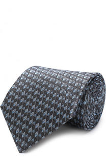 Шелковый галстук с узором Lanvin