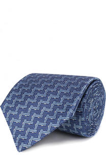 Галстук из смеси шелка и хлопка Lanvin