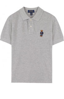 Хлопковое поло с вышивкой Polo Ralph Lauren