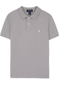 Хлопковое поло с логотипом бренда Polo Ralph Lauren