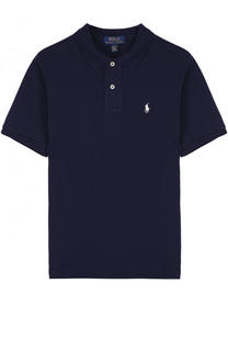 Хлопковое поло с логотипом бренда Polo Ralph Lauren