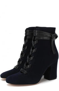 Кожаные ботильоны Fraser на шнуровке Gianvito Rossi