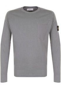 Хлопковый джемпер с накладным карманом Stone Island