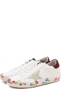 Кожаные кеды SuperStar с аппликацией Golden Goose Deluxe Brand