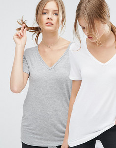 2 футболки с короткими рукавами ASOS TALL The New Forever - Скидка 10 - Мульти