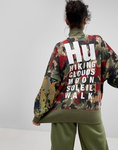 Свитшот с камуфляжным принтом adidas Originals X Pharrell Williams Hu - Мульти