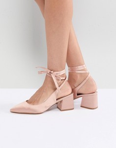 Туфли на каблуке с острым носом ASOS SWEETHEART - Бежевый