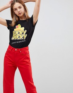 Футболка с принтом Love Moschino Lucky Ducky - Черный