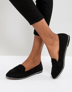 Туфли на плоской подошве ASOS MEADOW - Черный