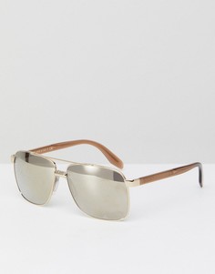 Золотистые солнцезащитные очки-авиаторы Versace 0VE2174 59 мм - Золотой
