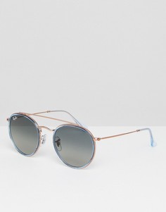 Круглые солнцезащитные очки Ray-Ban 0RB3647 51 мм - Золотой