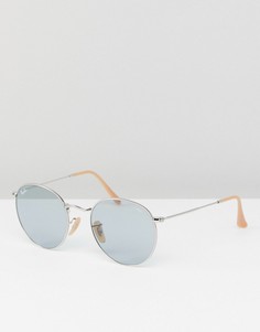 Круглые солнцезащитные очки Ray-Ban 0RB3447 - 50 мм - Серебряный