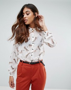 Блузка с принтом Vero Moda - Белый