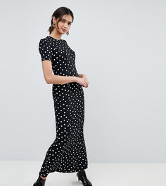 Чайное платье макси в горошек ASOS TALL - Мульти