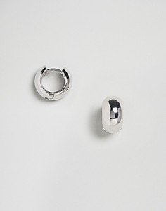 Серьги-кольца ограниченной серии - Серебряный Asos
