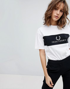 Футболка с логотипом Fred Perry - Белый