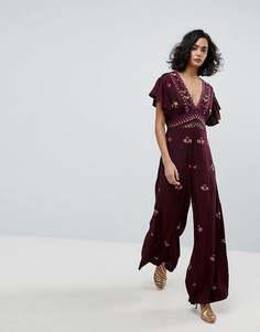 Комбинезон Free People Cleo Ember - Фиолетовый