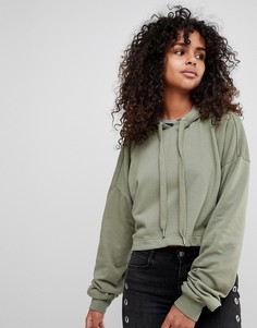 Худи укороченного фасона Monki - Зеленый