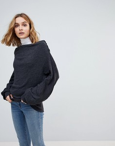 Термотоп с открытыми плечами Free People Skyline - Черный