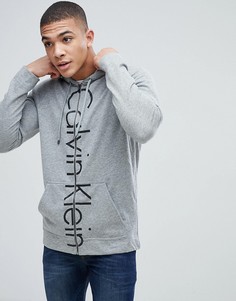 Худи серого цвета на молнии Calvin Klein - Серый