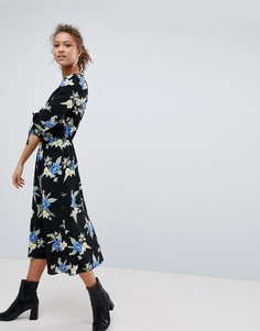 Платье миди с цветочным принтом Miss Selfridge - Мульти