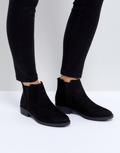 Низкие ботинки челси из искусственной замши New Look - Черный