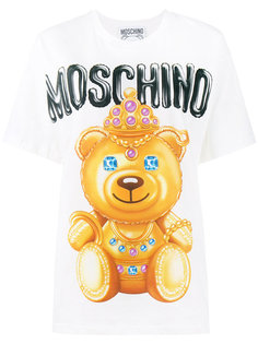 футболка с принтом медведя Moschino