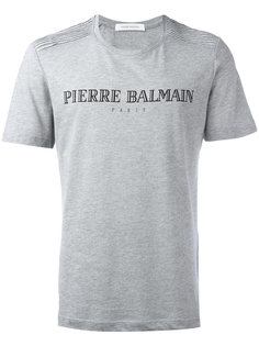 футболка с логотипом Pierre Balmain