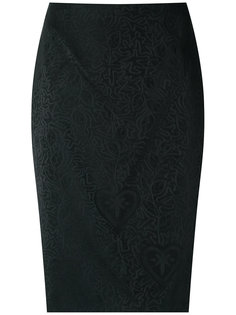 jacquard pencil skirt Martha Medeiros